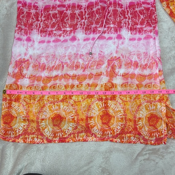 Women's Pink and Orange Swim Coverup - Picture 7 of 8